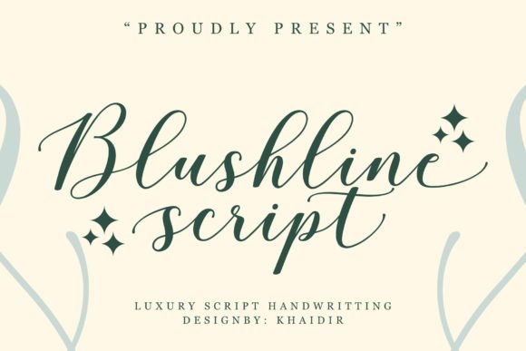 Blushline Script: A Modern Typeface for Elegant Craft Designs