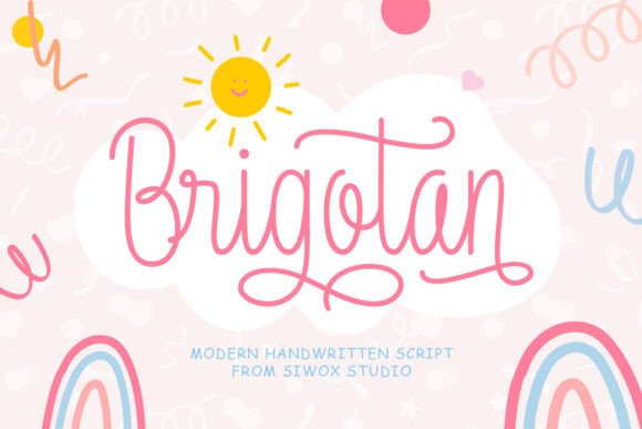 Brigotan: A Script Amp Typeface for Warm Editorial Design