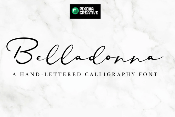 Bring Elegance to Your Shop with Belladonna Script Typeface