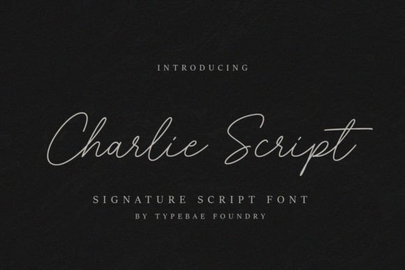 Charlie Script: The Handwritten Typeface for Elegant Editorial Design