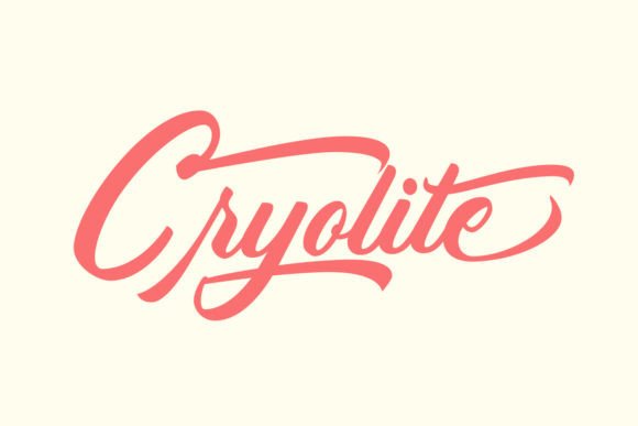 Cryolite: The Hand-Painted Script Font for Crafters and Sellers