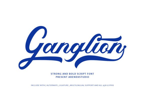 Ganglion: A Bold Script Typeface for Impactful Branding