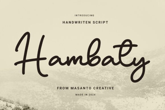 Hambaty Script: The Handwritten Typeface That Elevates Small Business Branding