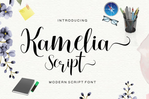 Kamelia Script: A Modern Typeface for Elegant Brand Identity