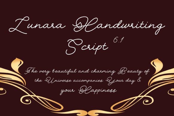 Lunara Handwriting Script 6.1: Elevate Editorial Design with Modern Typography