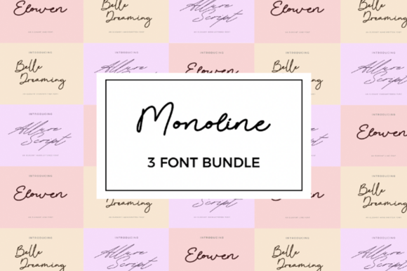 Monoline Bundle: The Perfect Typeface for Handwritten Brand Identity