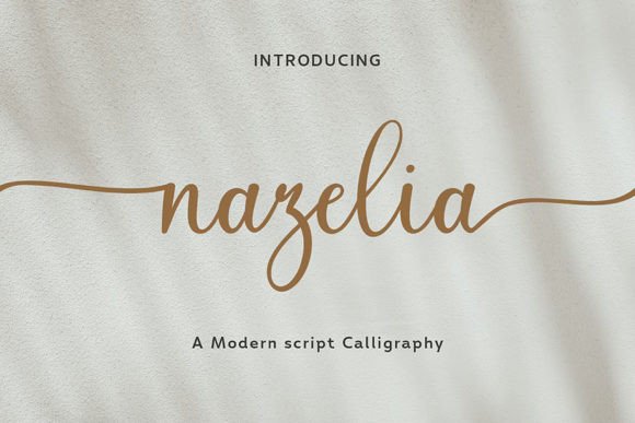 Nazelia Script: A Modern Typeface for Editorial Elegance