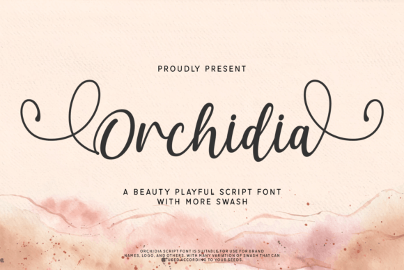 Orchidia: The Sweet Script Font for Handmade Labels and Crafts