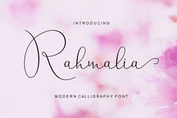 Rahmalia Script: A Modern Typeface for Editorial Design