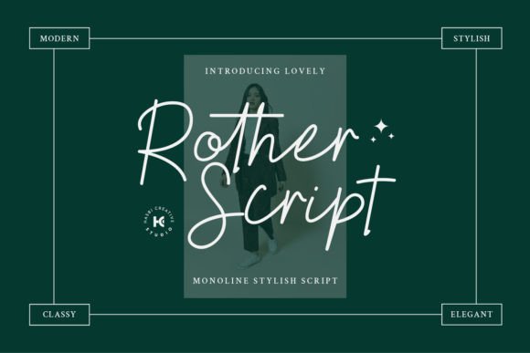 Rother Script: A Refined Typeface for Editorial Elegance