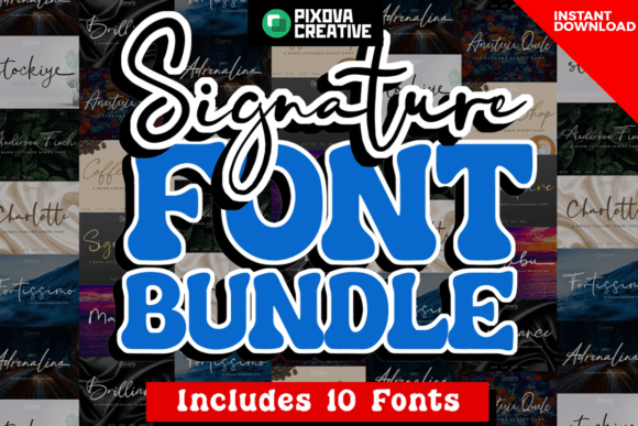 Signature Script Bundle: The Typeface That Elevates Campaign Design