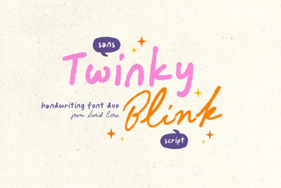 Twinky Blink: A Handwritten Typeface for Modern Web Design